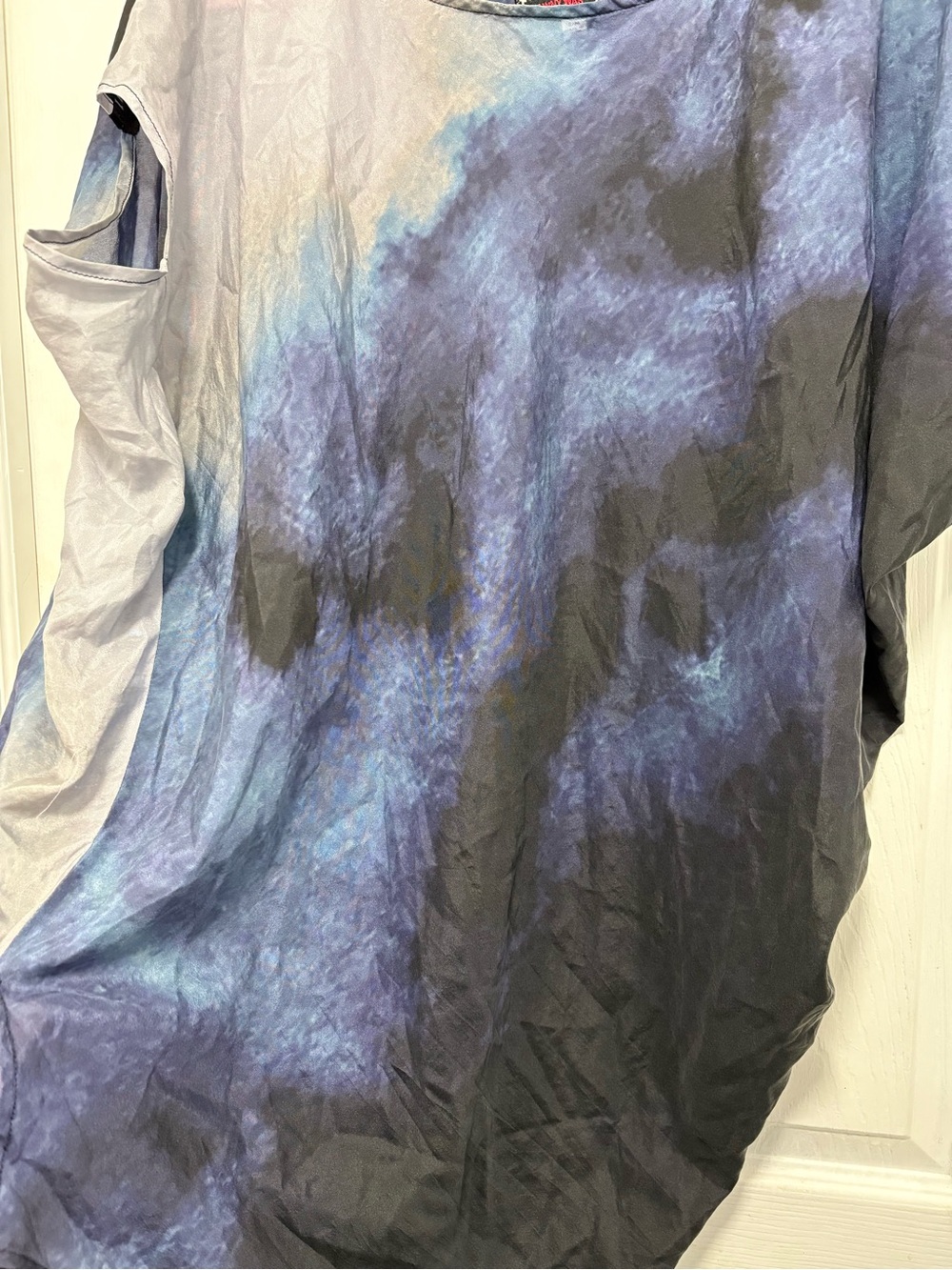 Pete & Greta Johnny Was Tie Dye Asymmetrical Top SM - Picture 9 of 14